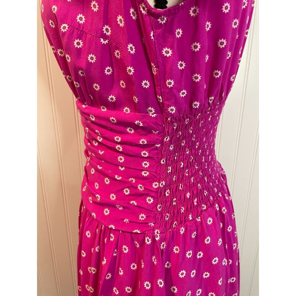 Matilda Jane Pink Floral Dress With Ruched Waist & Button Details - Picture 8 of 16